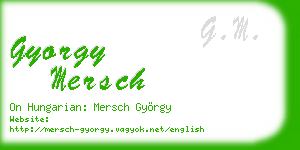 gyorgy mersch business card