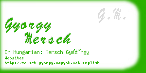 gyorgy mersch business card